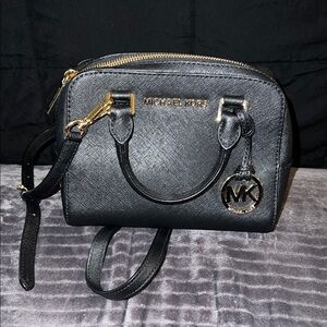 Michael Kors Black Leather Handbag